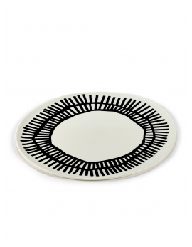 PLATE WHITE D32 H1 TABLE NOMADE