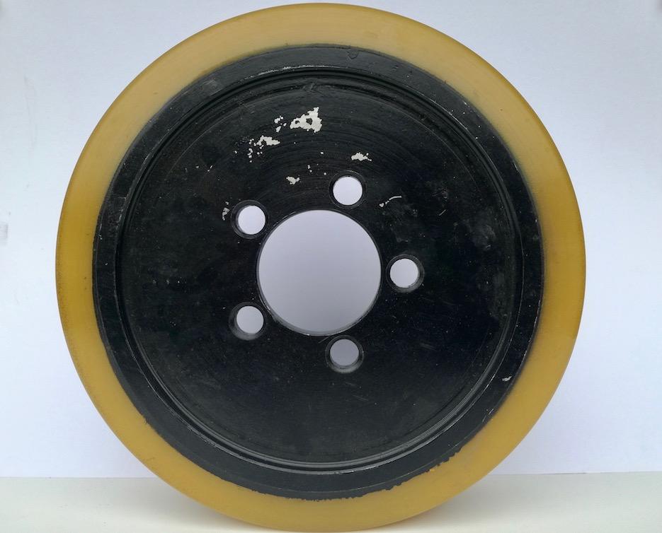 RUOTA 343 X 114 - 5 FORI DIAM. 18,5 - FORO CENTRALE 80