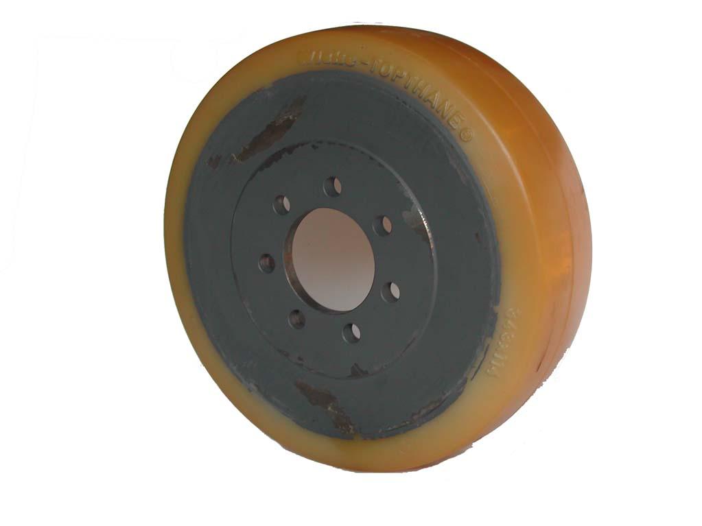 RUOTA 343 X 114/116 - 7 FORI DIAM. 14,5 - FORO CENTRALE 80
