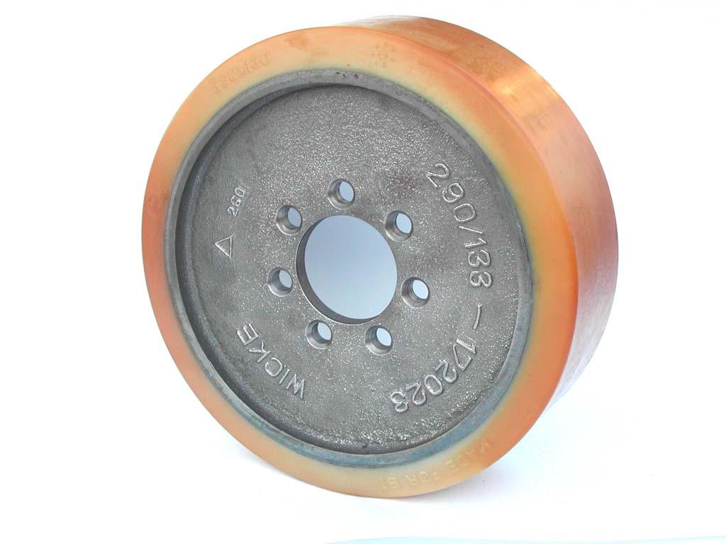 RUOTA 350 X 127- 7 FORI DIAM. 16 - FORO CENTRALE 80