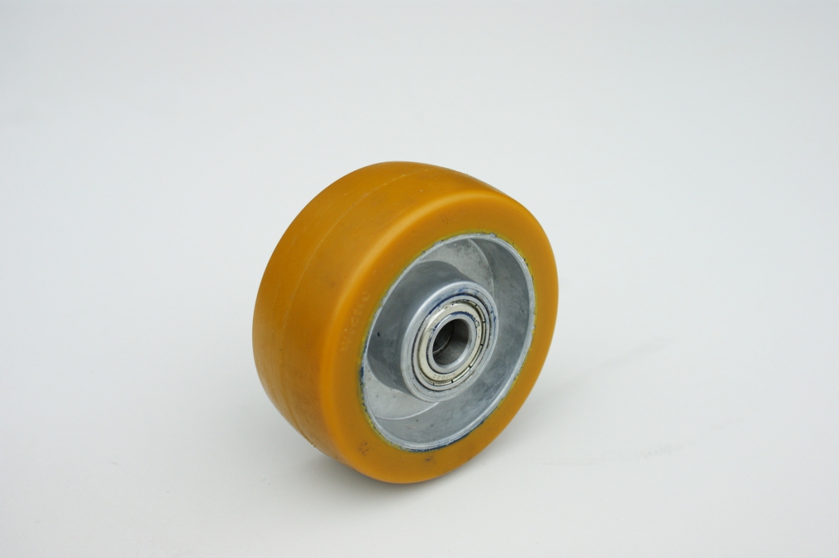 RUOTA ALLUMINIO + POLIURETANO 100 X 40