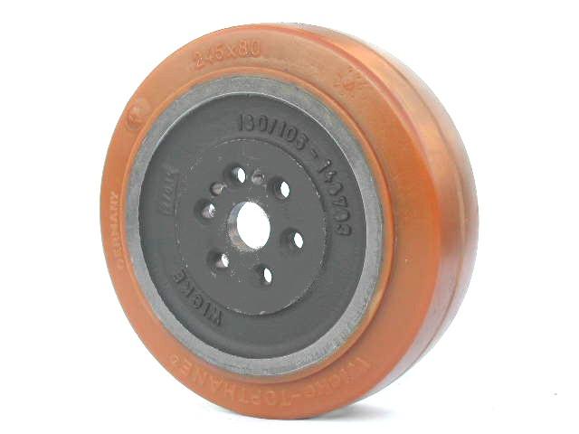 RUOTA 245 x 80 - 6 FORI DIAM. 10,5  - FORO CENTRALE  30