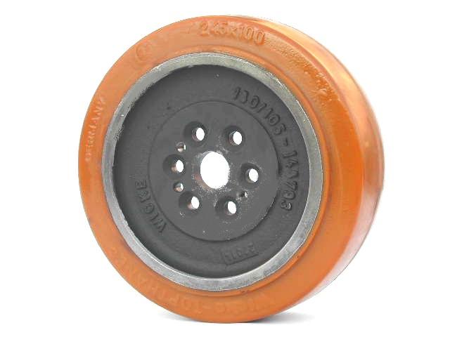 RUOTA 245 x 100 - 6 FORI DIAM. 10,5  - FORO CENTRALE  30